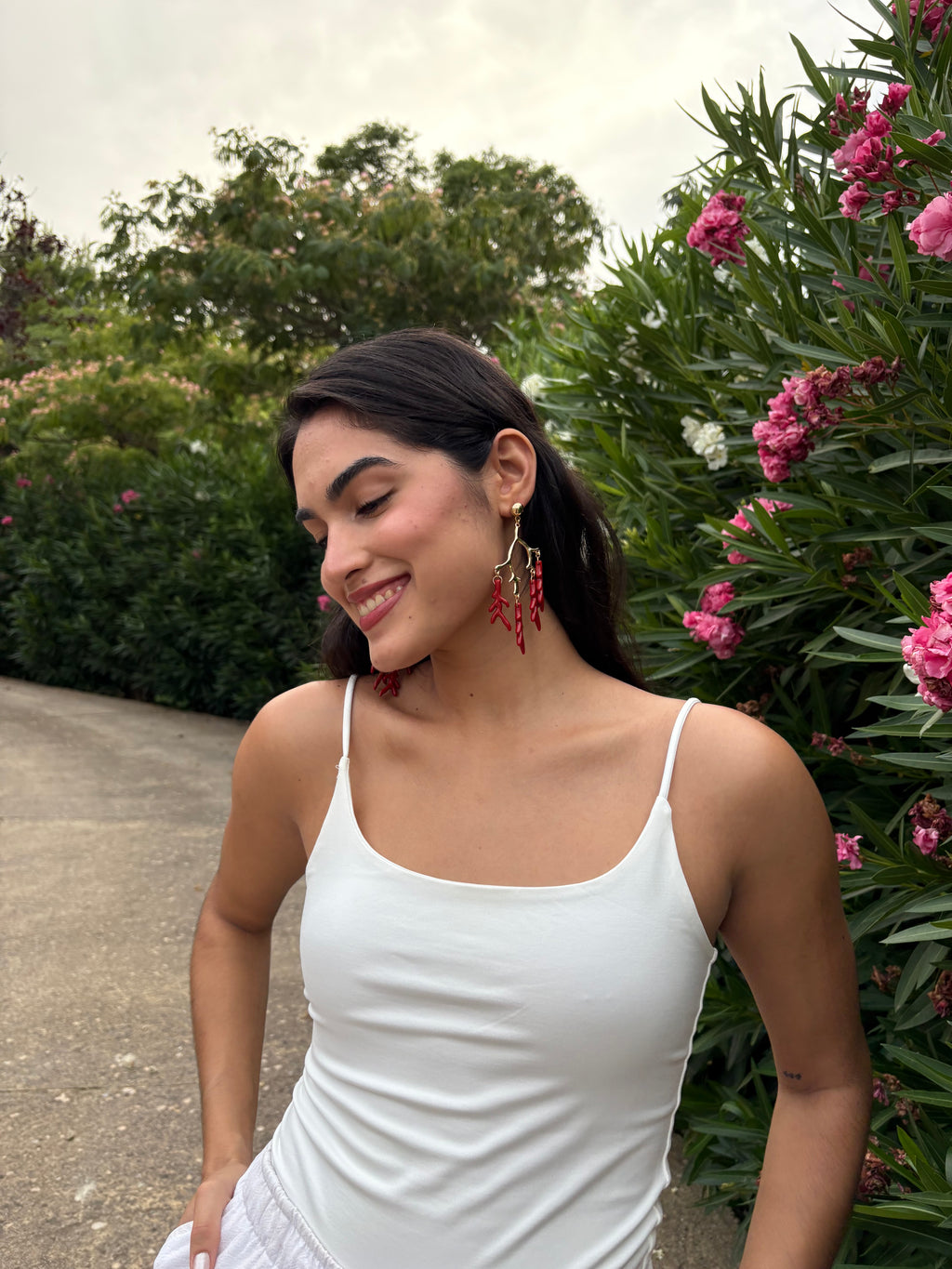 Pendientes Coral