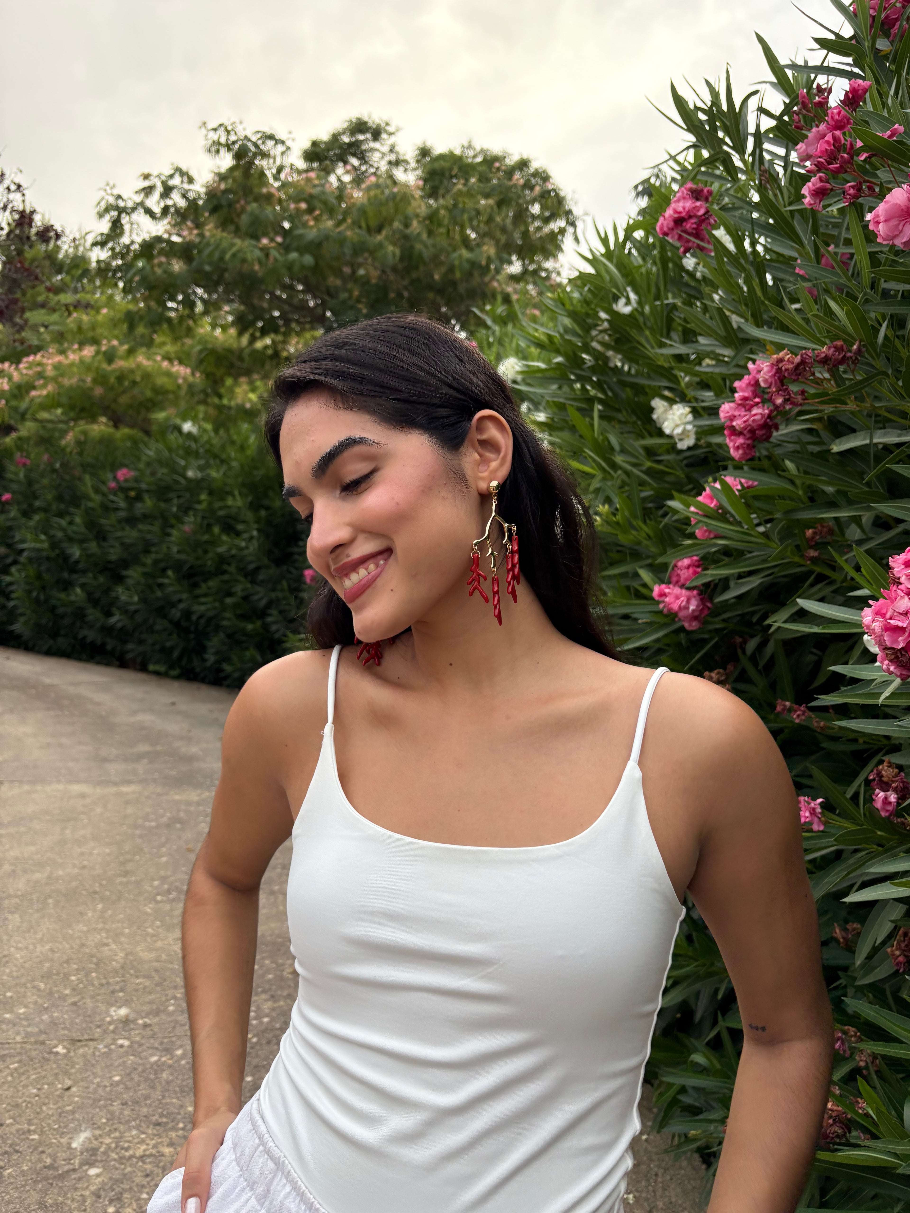 Pendientes Coral